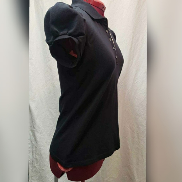 Authentic Burberry Cap Sleeve Polo Shirt size Medium, NWOT - Picture 3 of 9